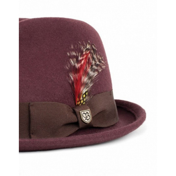 Brixton Trilby Hat - Gain Maroon