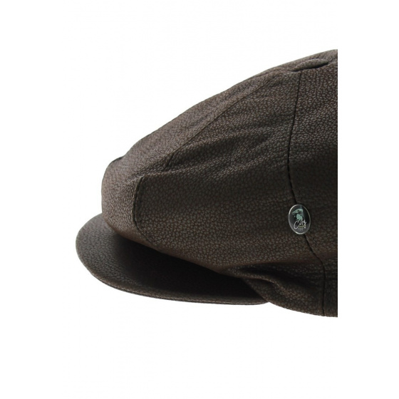 Newsboy Cap - Many Antic Leather brown