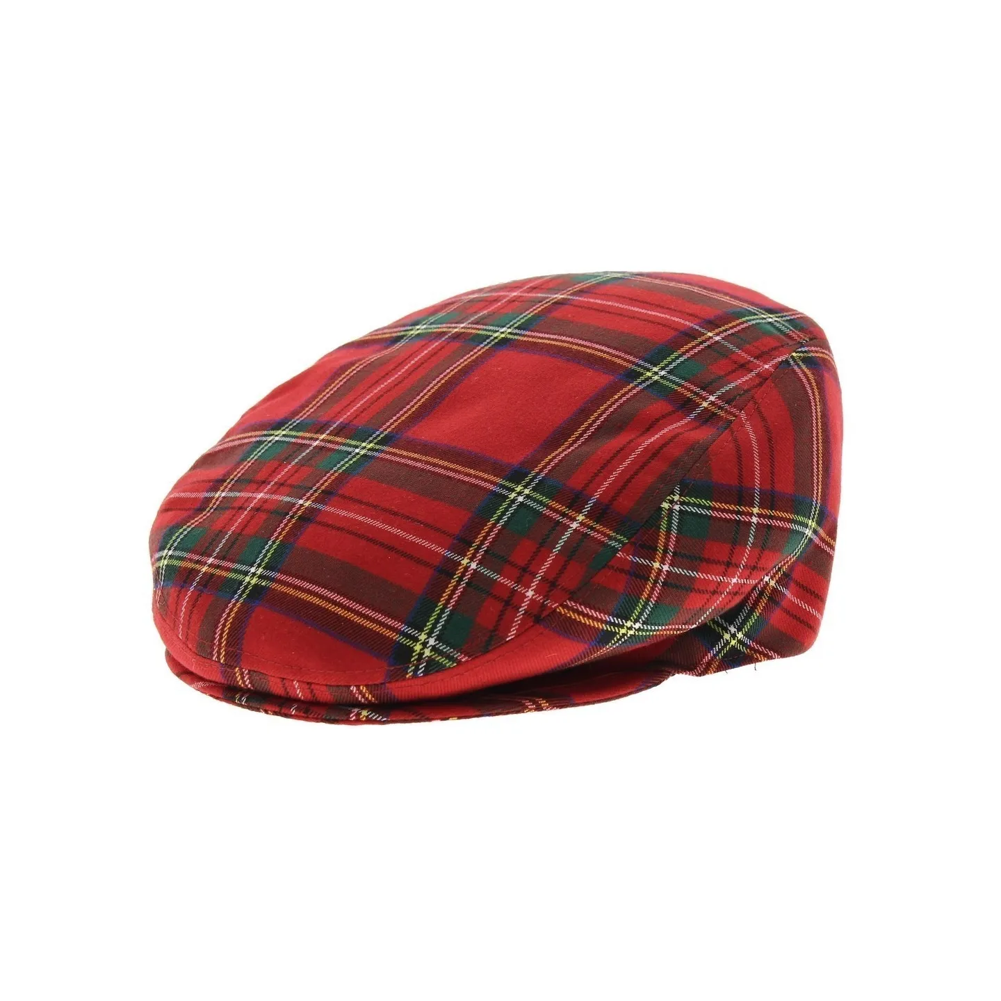Flat cap - Red Tartan