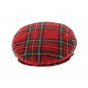 Flat Cap - Red Tartan