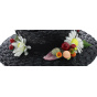 Black Synthetic Straw Mary Poppins Hat - Traclet