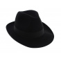 Black Beaver Fur Felt Hat Beaver - Borsalino