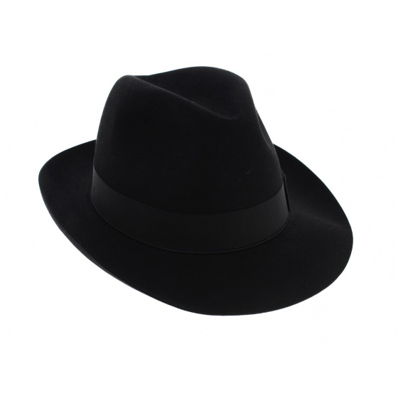 Chapeau Feutre Poil de Castor Noir Beaver - Borsalino