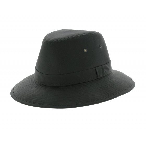 Mawsynram cotton safari hat - Petroleum