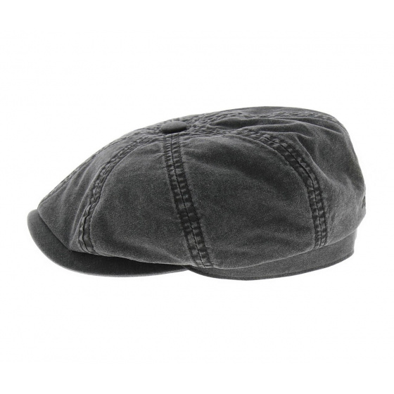 Hatteras Organic Cotton Cap Black Stetson Hatteras Organic Cotton Cap Black Stetson