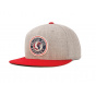 Casquette Rival snapback Light Heather Grey/Red