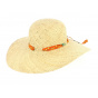 Daisie straw wide-brimmed hat