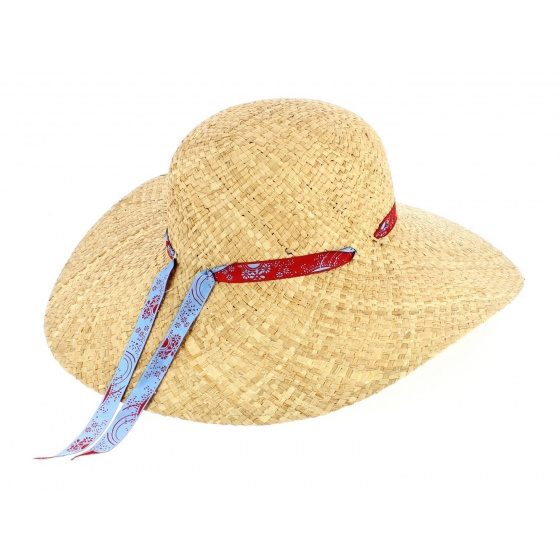 Daisie straw wide-brimmed hat