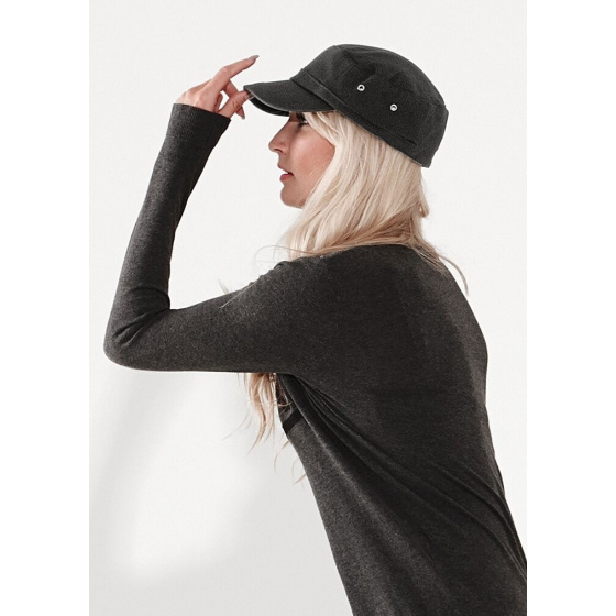 Casquette Army Abrams Chevronnée Noire