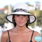 Black&White Miranda Cloche Hat Natural Fibers - Rigon Headwear