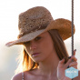 Chapeau de Cowboy Lavina Paille Raffia - Rigon Headwear