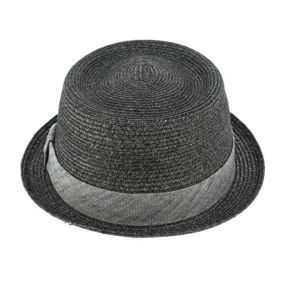 Robston Toyo Anthracite Porkpie Hat - Stetson
