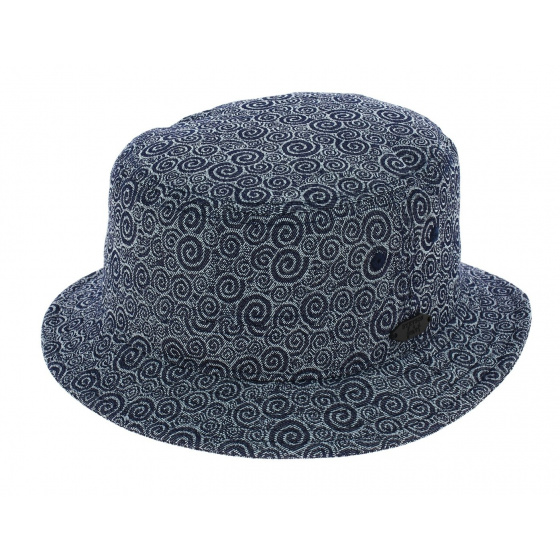 Stetson Blue Stonegate Ornament Cotton Bucket Hat