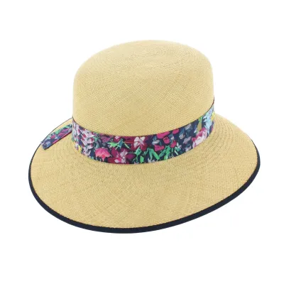 Chapeau Cloche Eleanor Panama Naturel - Christys Reference : 6583 | Chapellerie Traclet