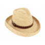 Natural Raffia Cowboy Hat - John Callanan