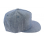 Light Blue Cotton Chambray Snapback Cap - Huf