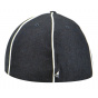 Vintage 8-Panel Wool Navy Blue Cap - Kangol