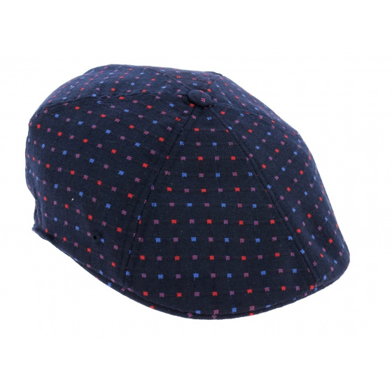 Casquette Bec de Canard Plaid Flexit Bleu-Marine - Kangol