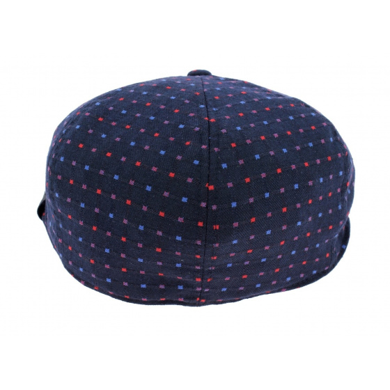 Casquette Bec de Canard Plaid Flexit Bleu-Marine - Kangol