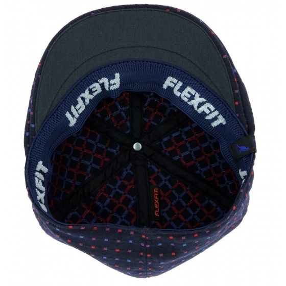 Casquette Bec de Canard Plaid Flexit Bleu-Marine - Kangol