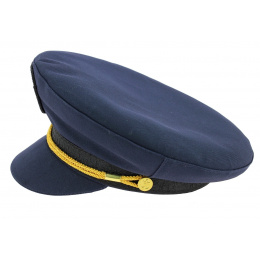 Navy Blue Comodore Sailor's Cap - Traclet