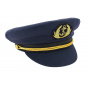 Navy Blue Commodore Sailor Cap - Traclet