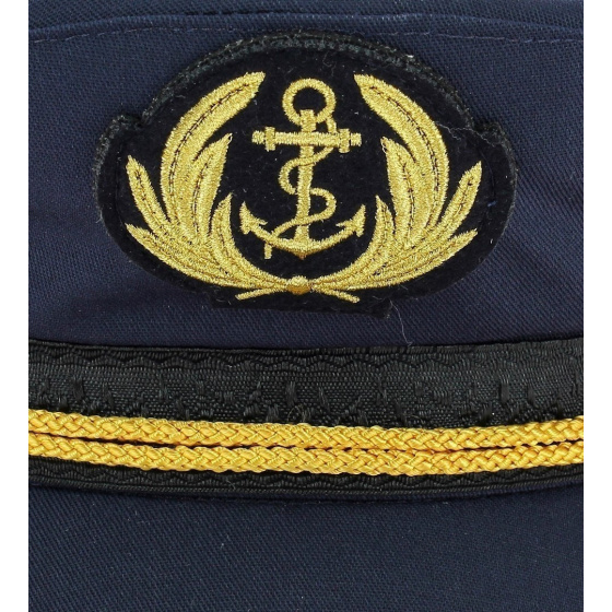 Navy Blue Commodore Sailor Cap - Traclet