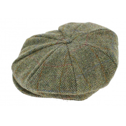 Casquette Irlandaise Moher Laine Vierge Vert Chiné - Hanna Hats