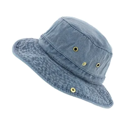 Omaru Bucket Hat Washed Blue Cotton - Broner Hats Reference: 4900 | Traclet Hat Shop