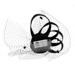 Ceremony Hair Comb - Black Lola