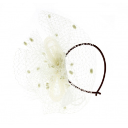 Ceremony headband - Zita ecru