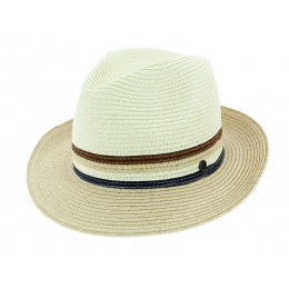 Chapeau Fédora Caprera Paille Papier - Bugatti