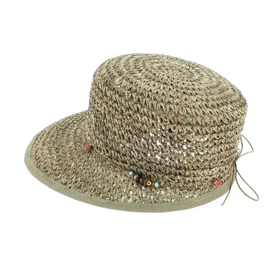 Casquette paille seagrass Bohemian Reference : 2658 | Chapellerie Traclet