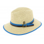 Traveller Hat Hodge Paper Straw Blue - Herman Headwear