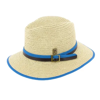 Hodge Paper Straw Hat Blue - Herman Headwear Reference: 6662 | Traclet Hat Shop