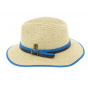 Hodge Traveller Hat Straw Paper Blue - Herman Headwear