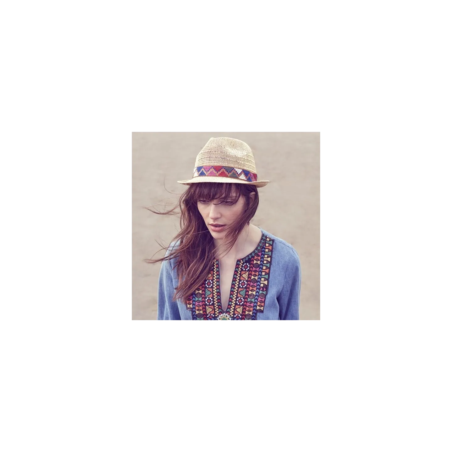 Juliaca Paper Straw Trilby Hat - Seeberger Reference: 6663 | Traclet Hat Shop