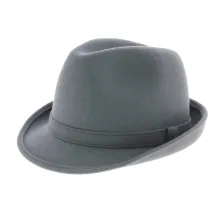 Chapeau trilby Loden gris fabriqué en France Reference : 705 | Chapellerie Traclet
