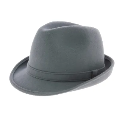 Chapeau trilby Loden gris fabriqué en France Reference : 705 | Chapellerie Traclet