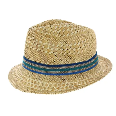 San Jose Natural Straw Trilby Hat - Scala Reference: 4598 | Traclet Hat Shop