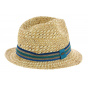 San Jose Natural Straw Trilby Hat - Scala
