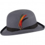 Grey Melon Hat English Derby - Jaxon