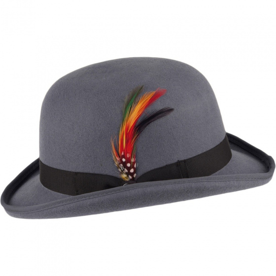 Gray Bowler Hat English Derby - Jaxon Gray Bowler Hat English Derby - Jaxon