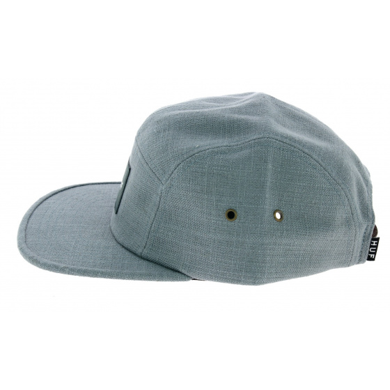 Blue/Gray Linen Tonal Volley Strapback Cap - HUF