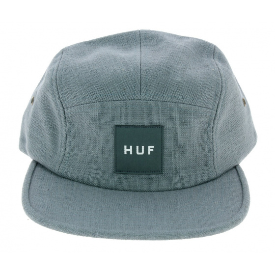 Blue/Gray Linen Tonal Volley Strapback Cap - HUF