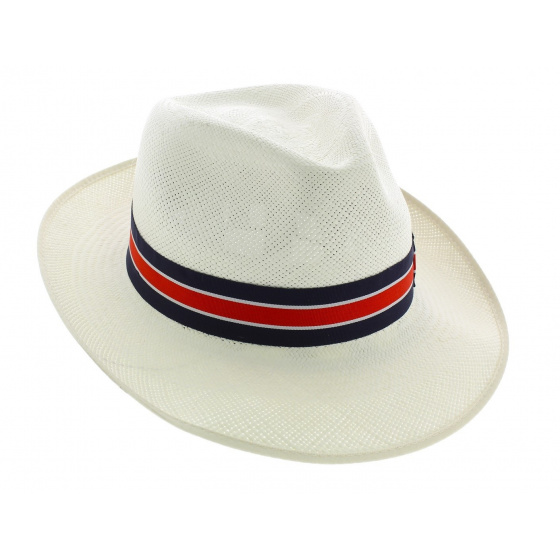 Chapeau Fédora Regimental Panama Naturel - Christy