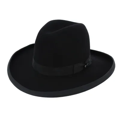 Sheridan Black Bison Felt Hat - Stetson Reference: 412 | Traclet Hat Shop