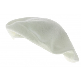 White Cotton Summer Beret - Traclet