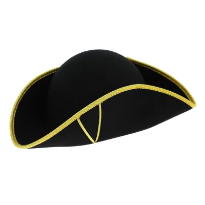Foldable Wool Felt Freemason Tricorn - Traclet Reference: 6703 | Traclet Hatmakers