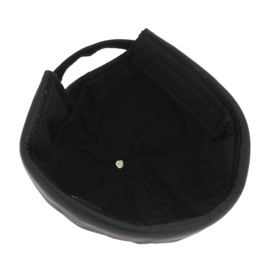 Bonnet Biker Cuir Noir - Bullet style Seven Jocker
